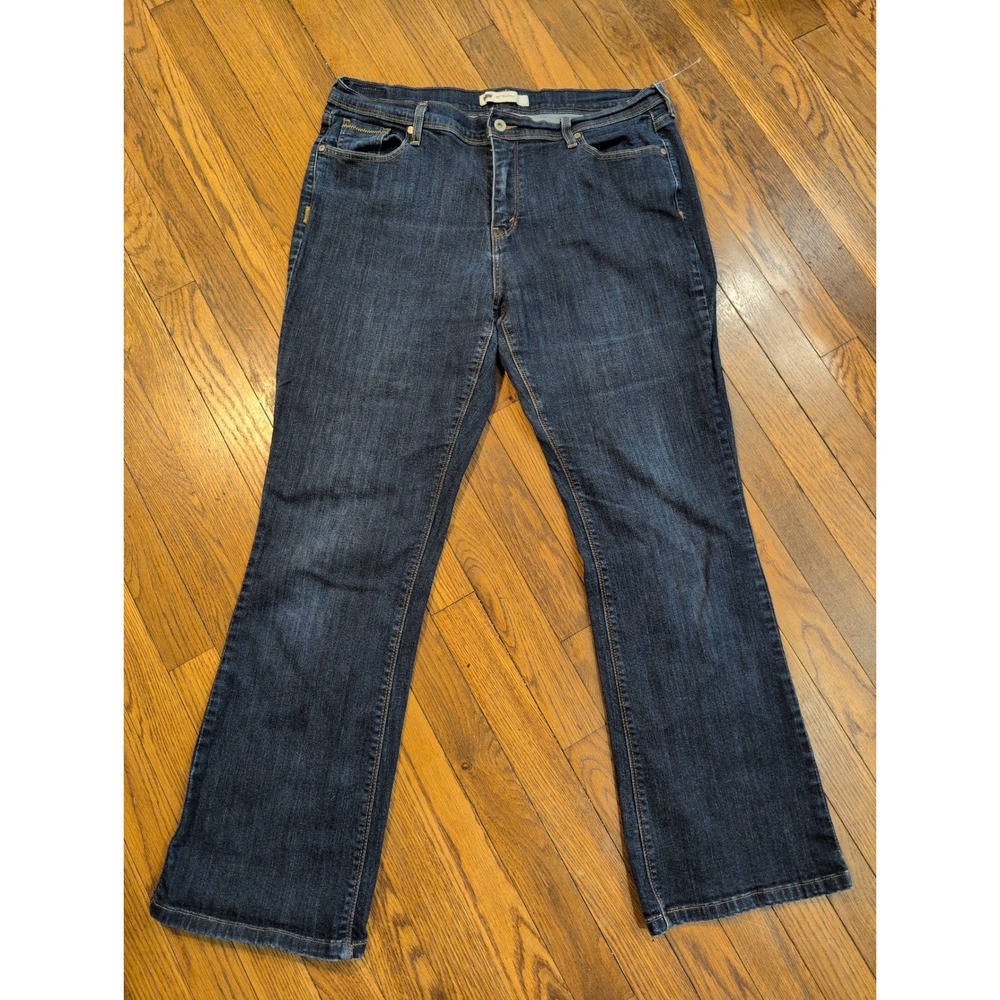 Levis 515 Bootcut Jeans Womens 36x31 Dark Wash Stretch Red Tab Fade Mid Rise